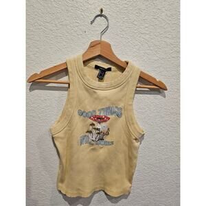 Forever 21 Tank Top yellow small